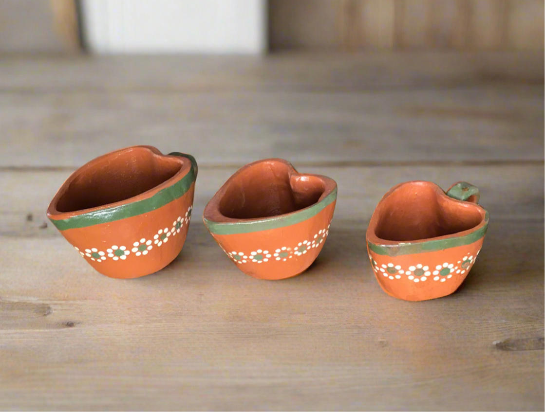 Set of 3 Heart Shaped Mugs