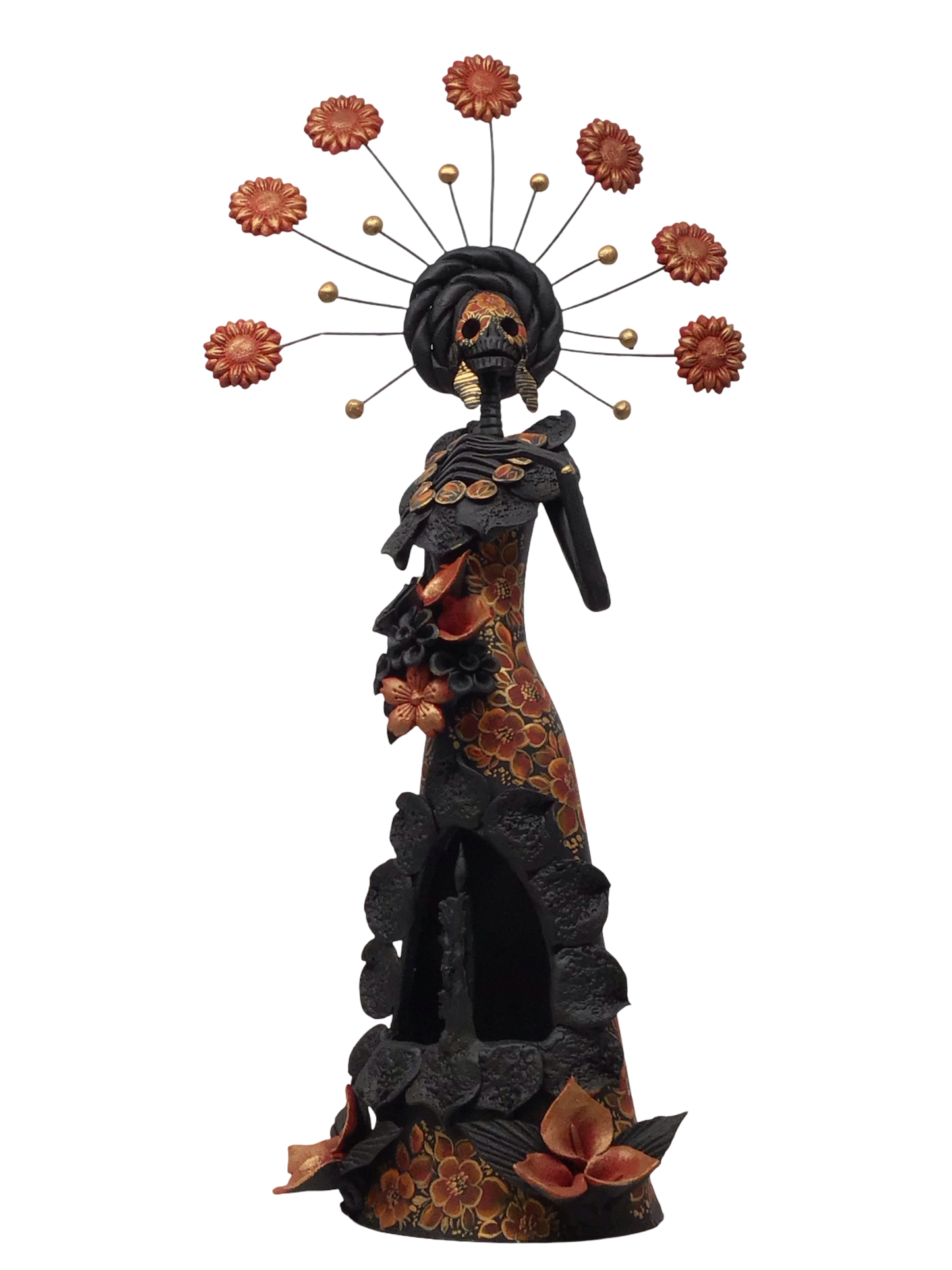 Veladora Clay Catrina