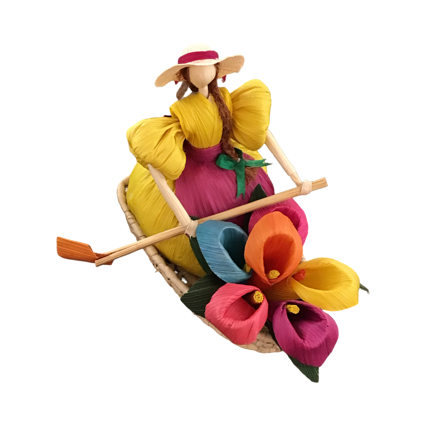Maiz mujer in boat