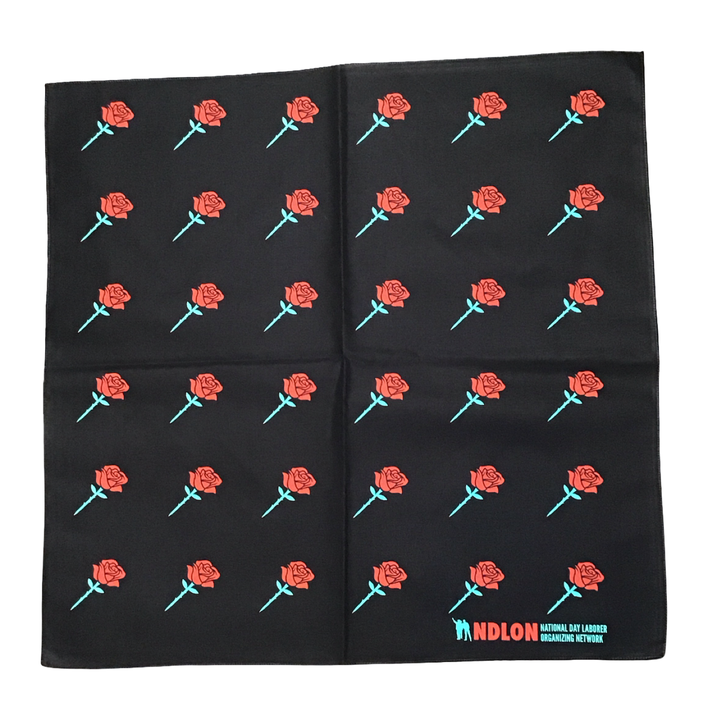 Ernesto Yerena "Dignity Rose" Black Bandana