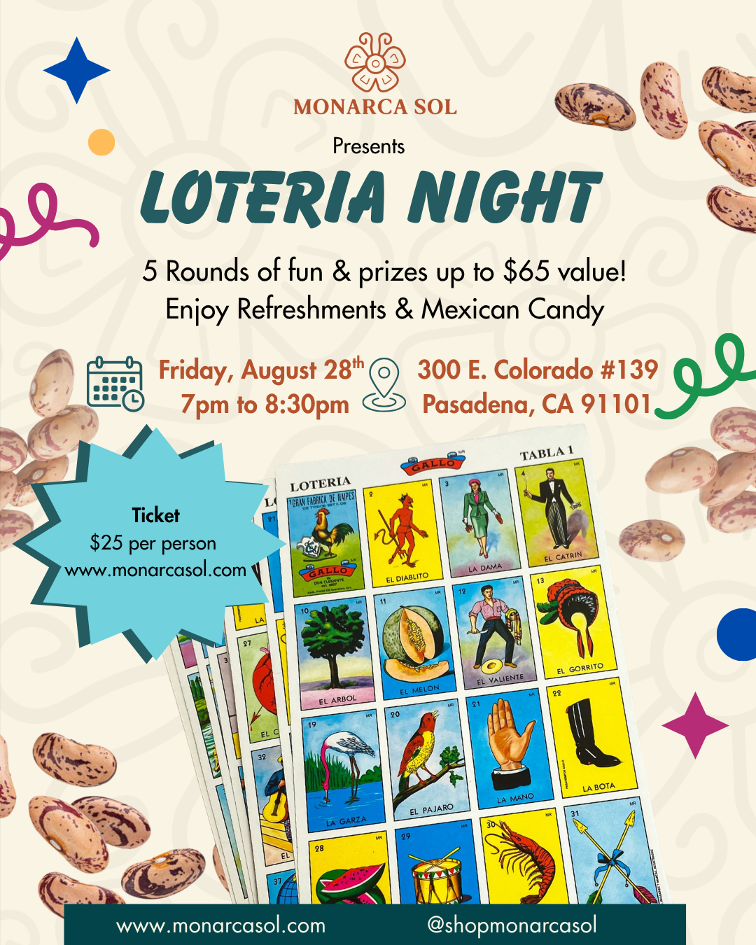 Loteria Night August 28th