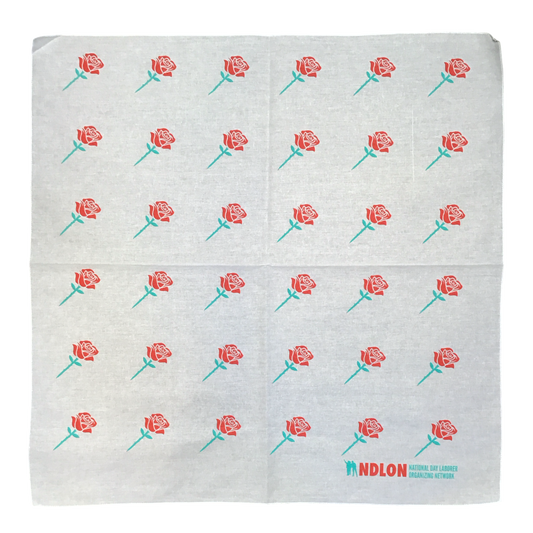 Ernesto Yerena "Dignity Rose" White Bandana