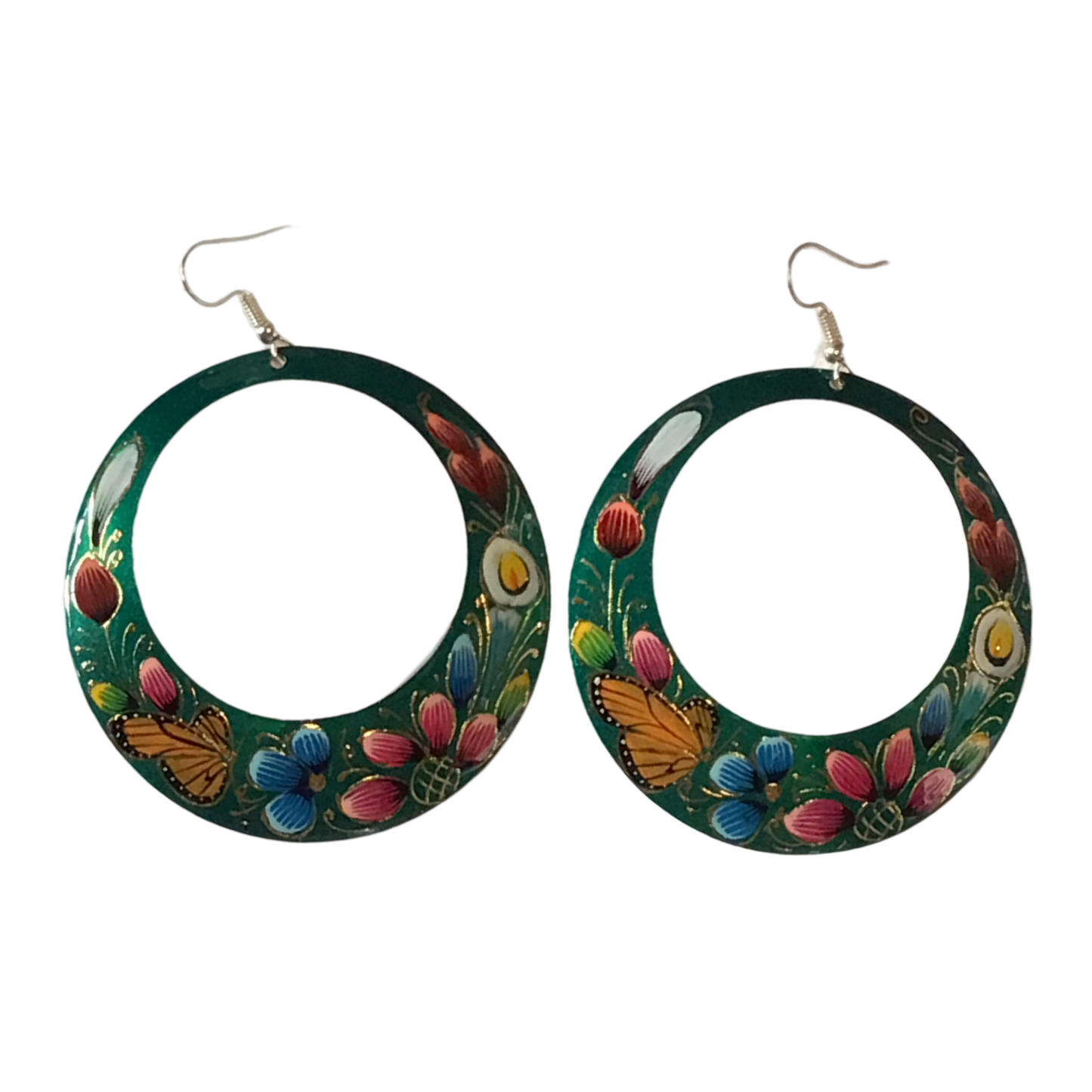 Michoacan Copper Hoop Earrings