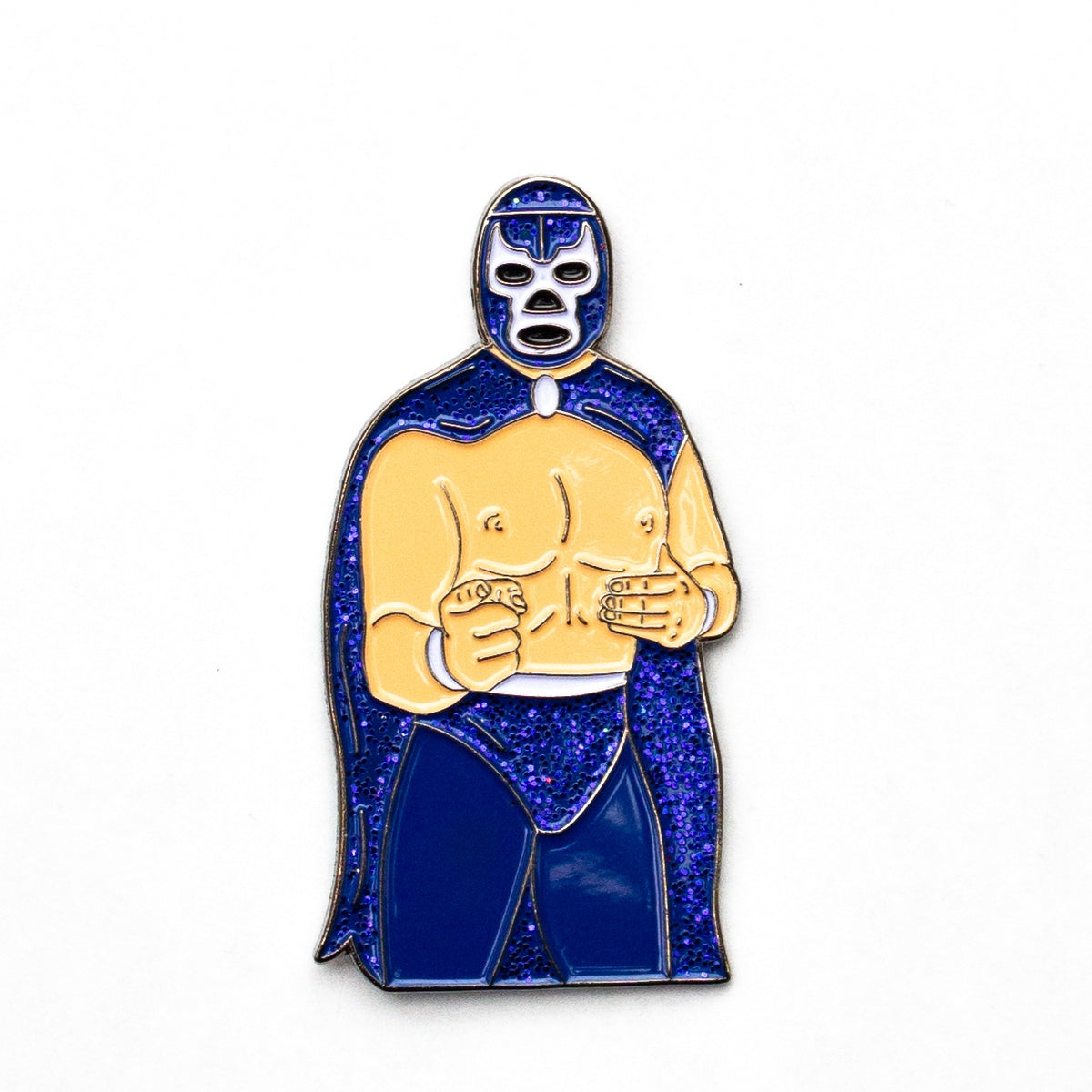 PW- Blue Demon Luchador Pin