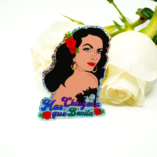 PW- Maria Felix -Más Chingona que Bonita 3" Sticker