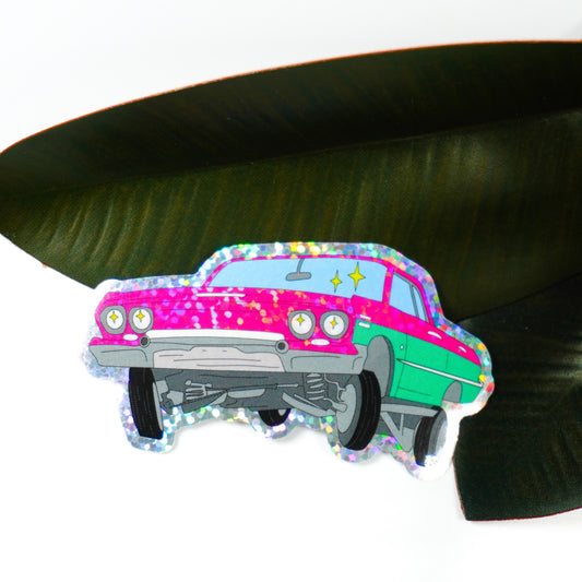PW- Lowrider (Retro) 3" Sticker