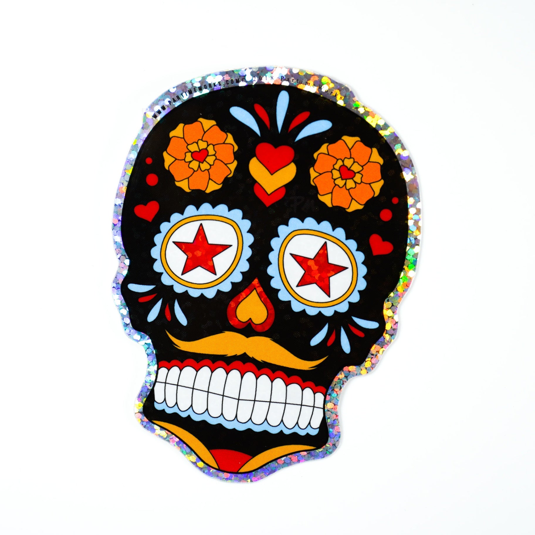 PW- Calavera de Amor (Sugar Skull) 3" Sticker
