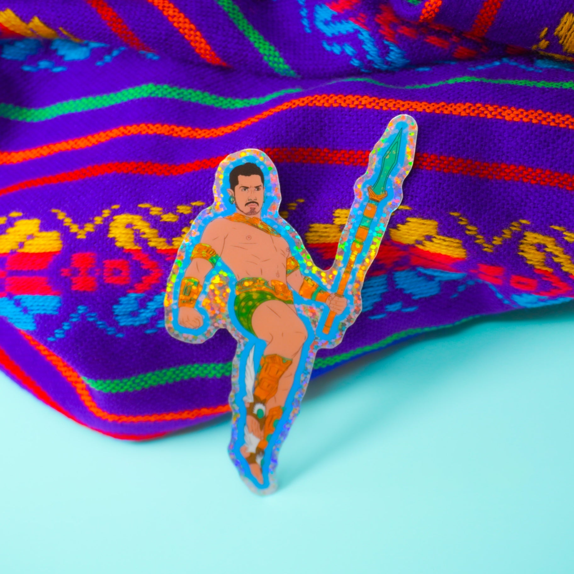 PW- Aqua Papi (Tenoch Huerta*) 3" Sticker