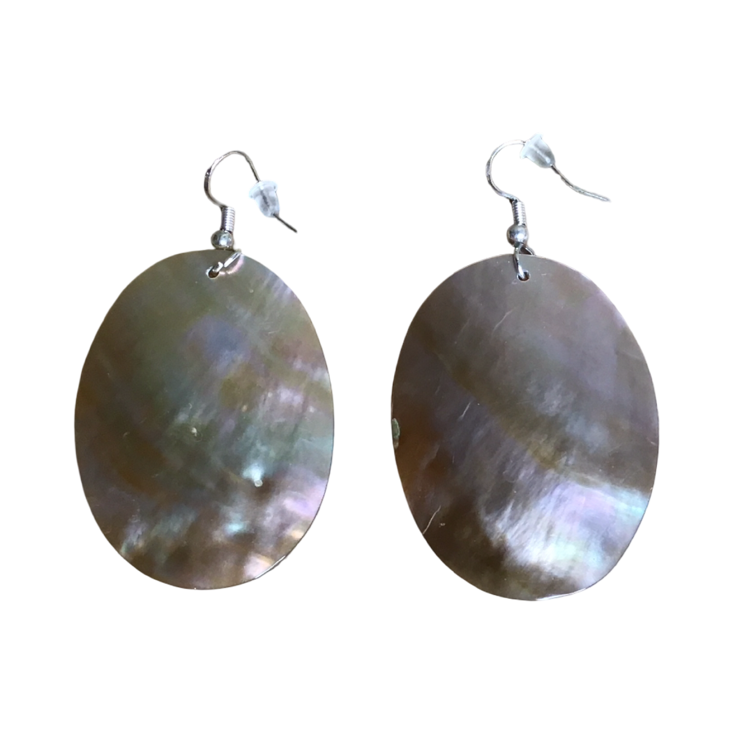 Az Large Abalone Shell Earrings