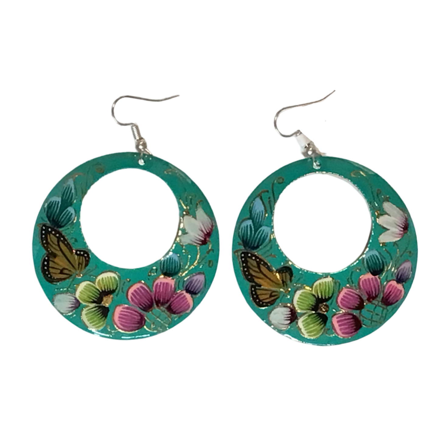 Michoacan Copper Hoop Earrings