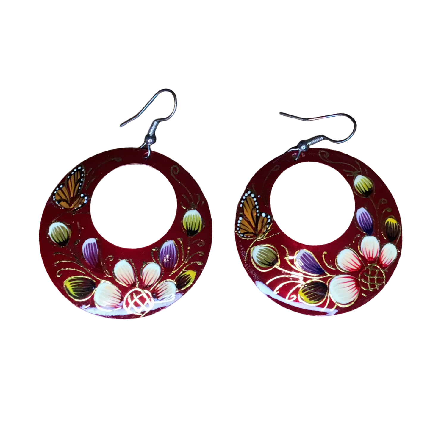 Michoacan Copper Hoop Earrings