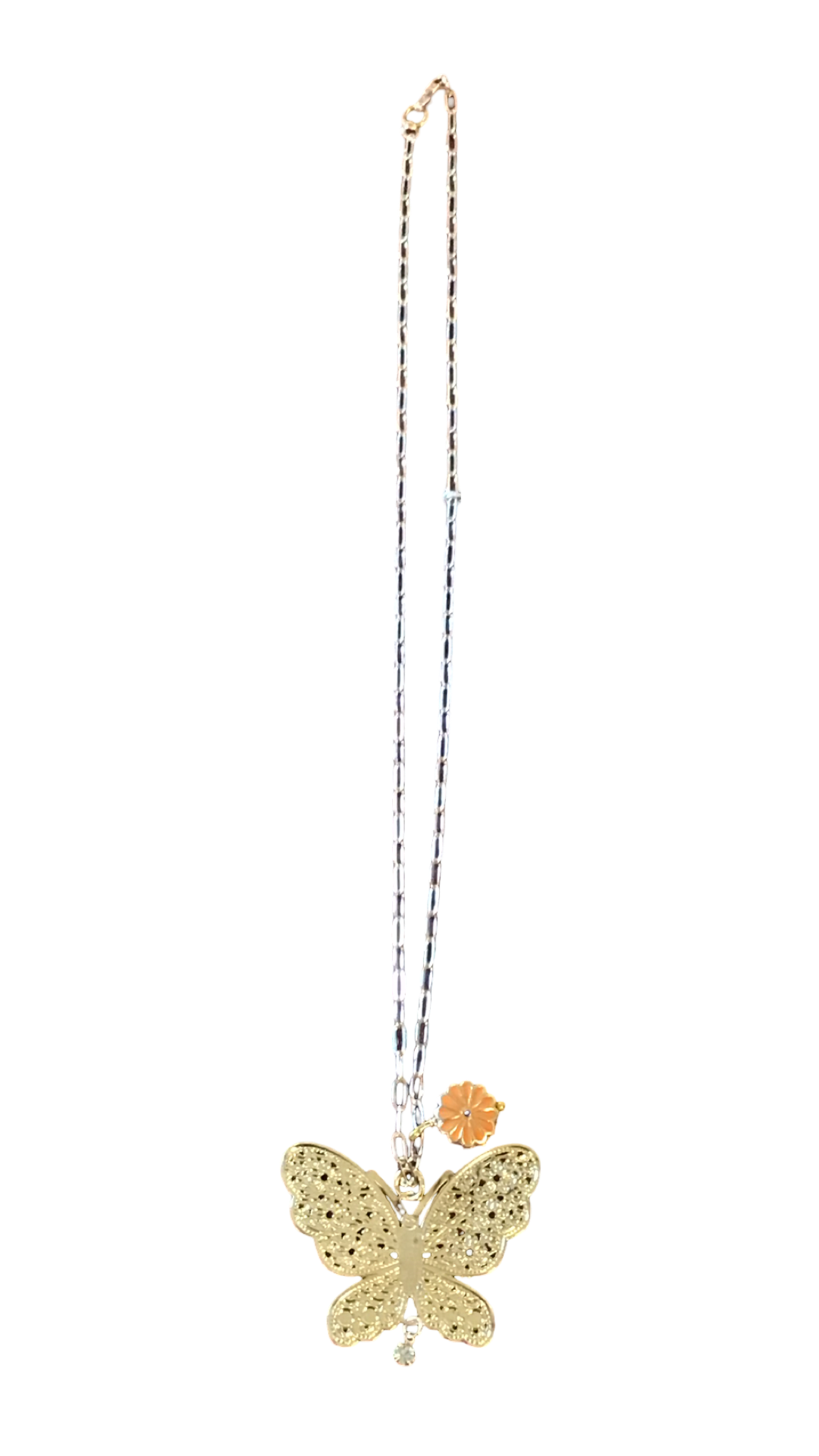 ILA58 Butterfly Necklace 18 k Gold pl