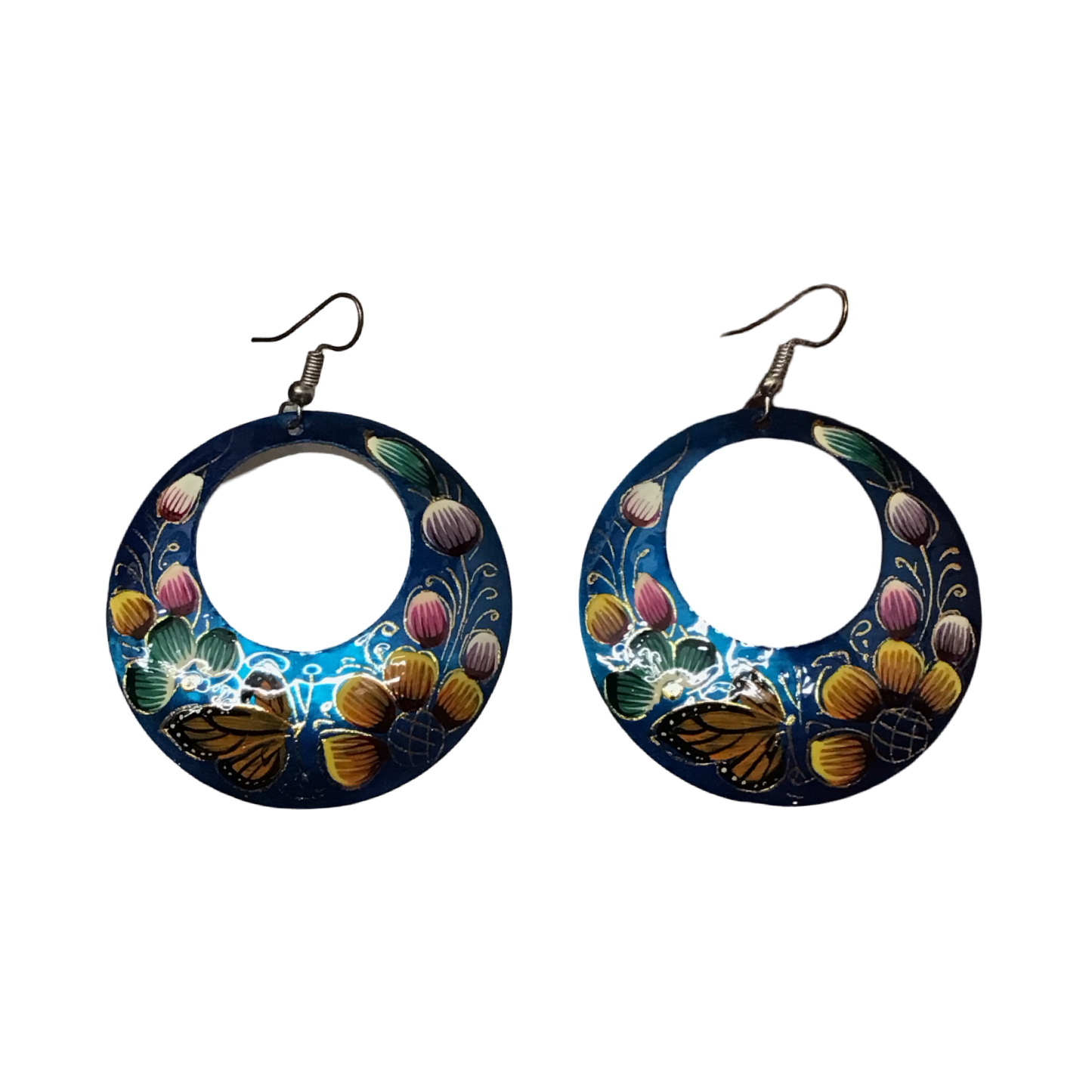 Michoacan Copper Hoop Earrings