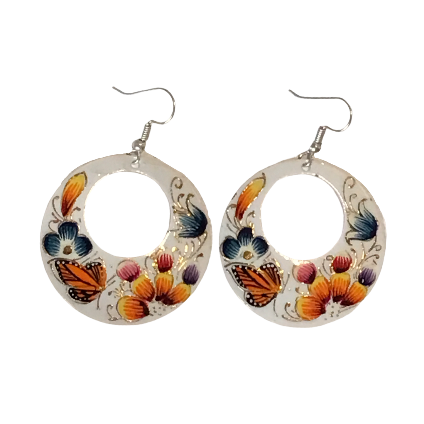Michoacan Copper Hoop Earrings