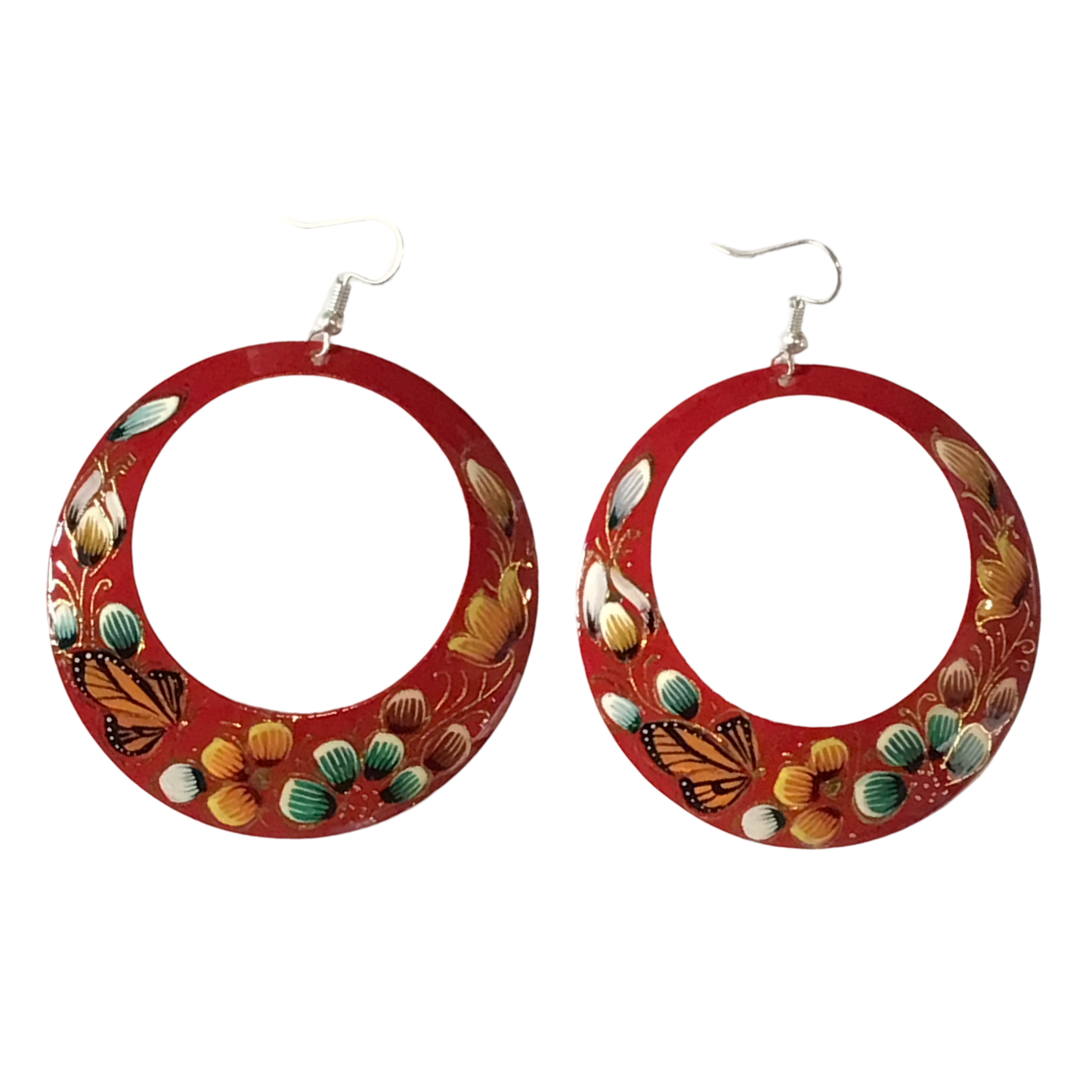 Michoacan Copper Hoop Earrings
