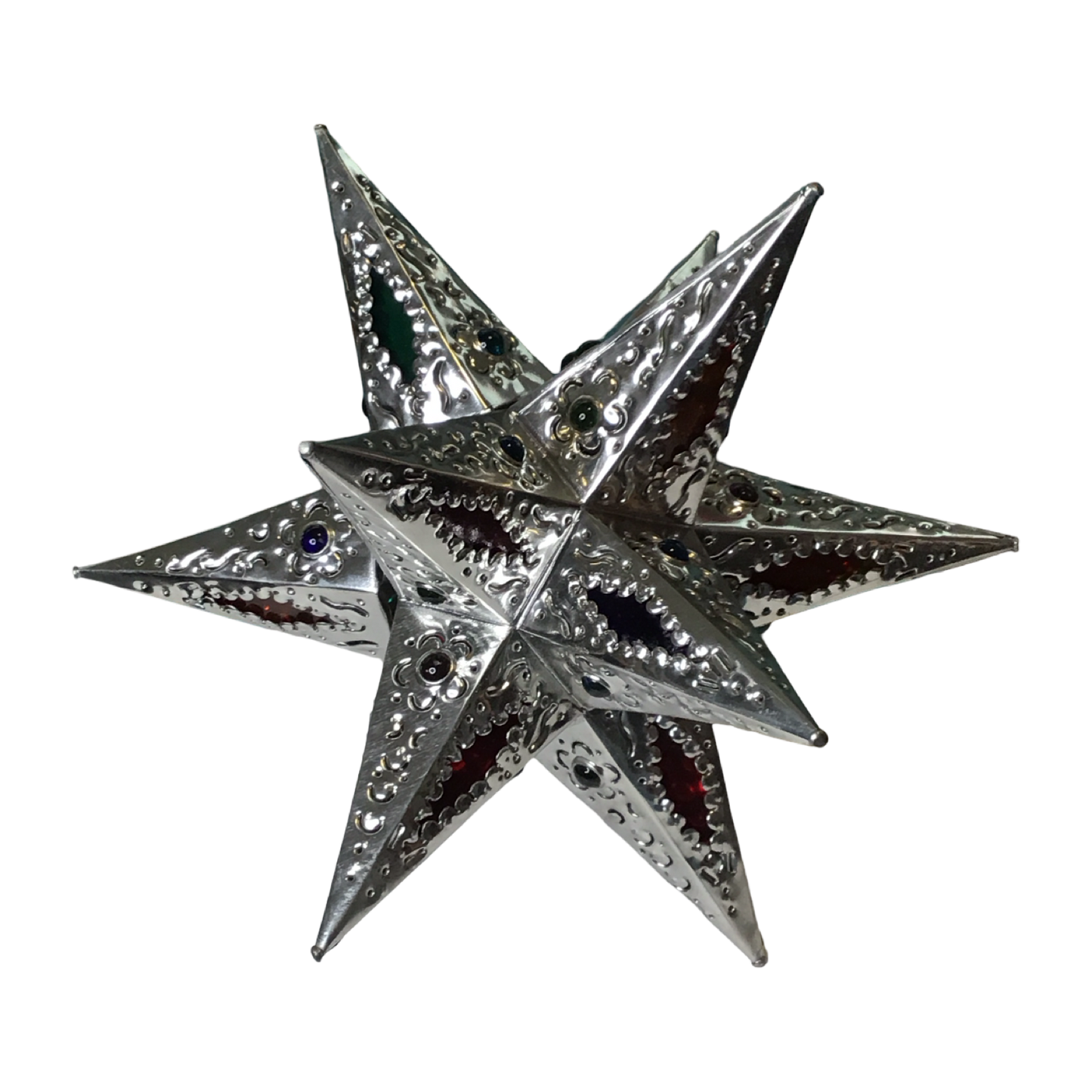 Stained Glass Tin Star