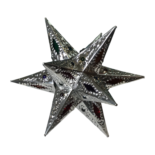 Stained Glass Tin Star