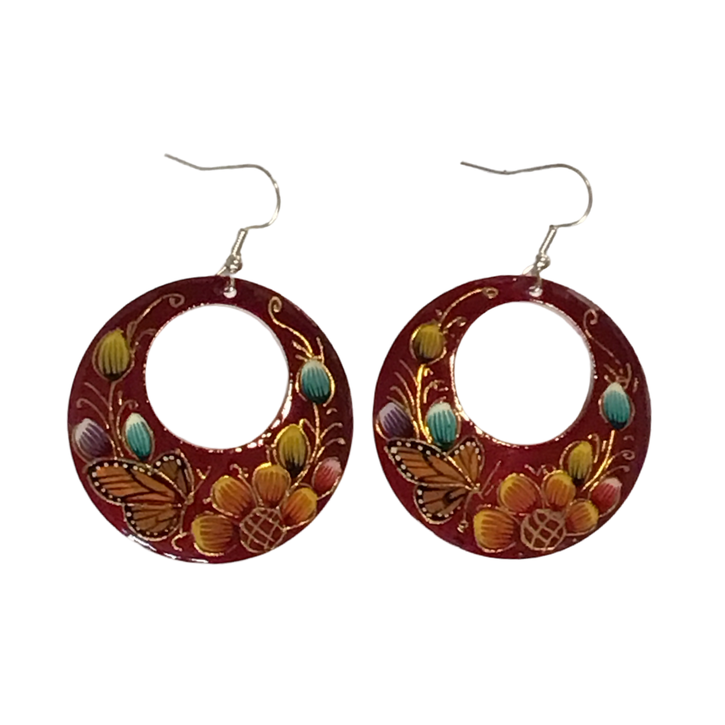 Michoacan Copper Hoop Earrings