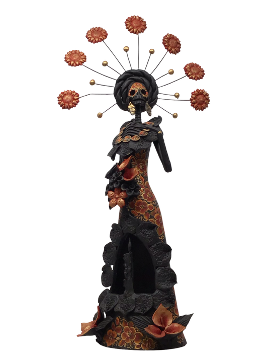 Veladora Clay Catrina