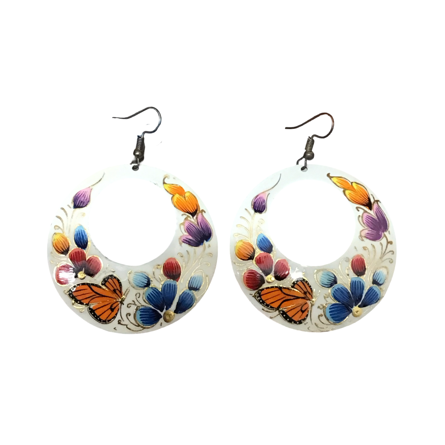 Michoacan Copper Hoop Earrings