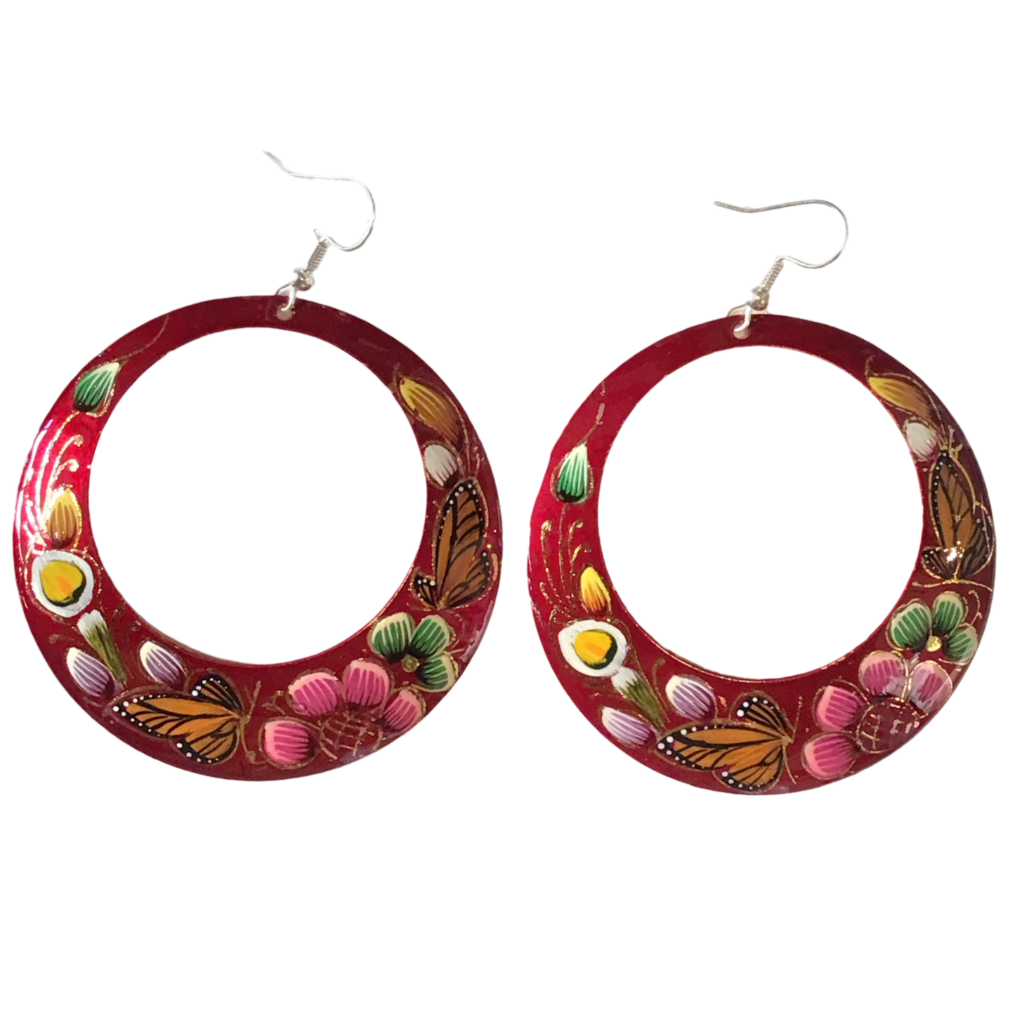 Michoacan Copper Hoop Earrings