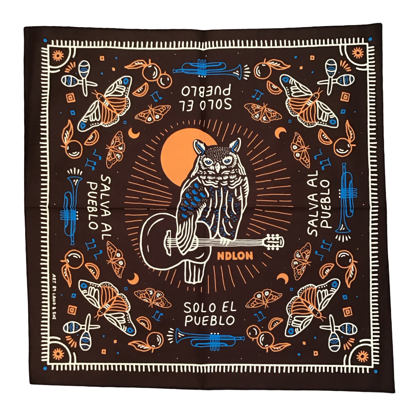 Land & She "Solo el pueblo salva al pueblo" Bandana