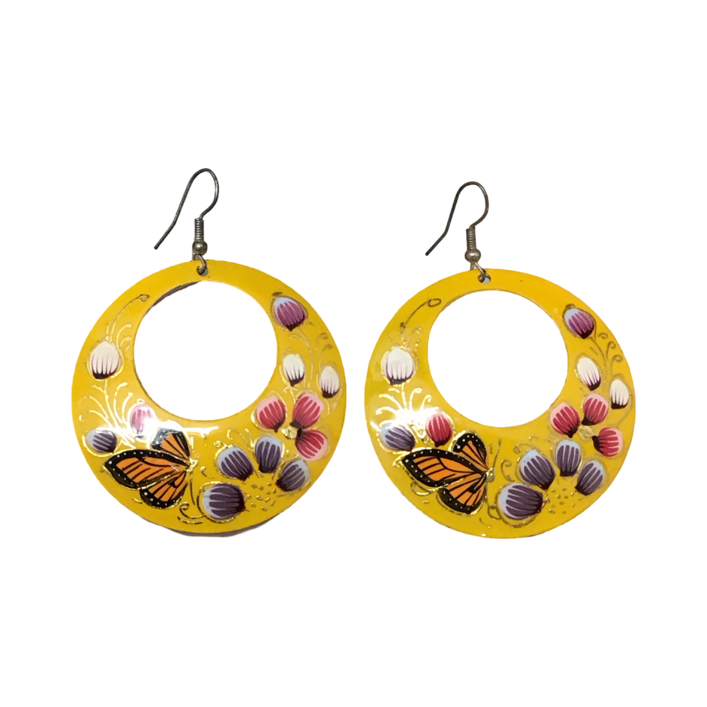 Michoacan Copper Hoop Earrings
