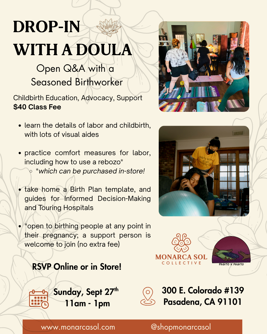 Drop in with a Doula - September 27th