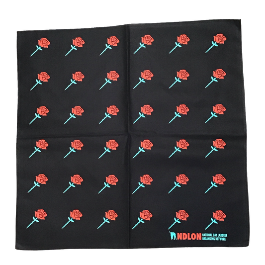 Ernesto Yerena "Dignity Rose" Black Bandana