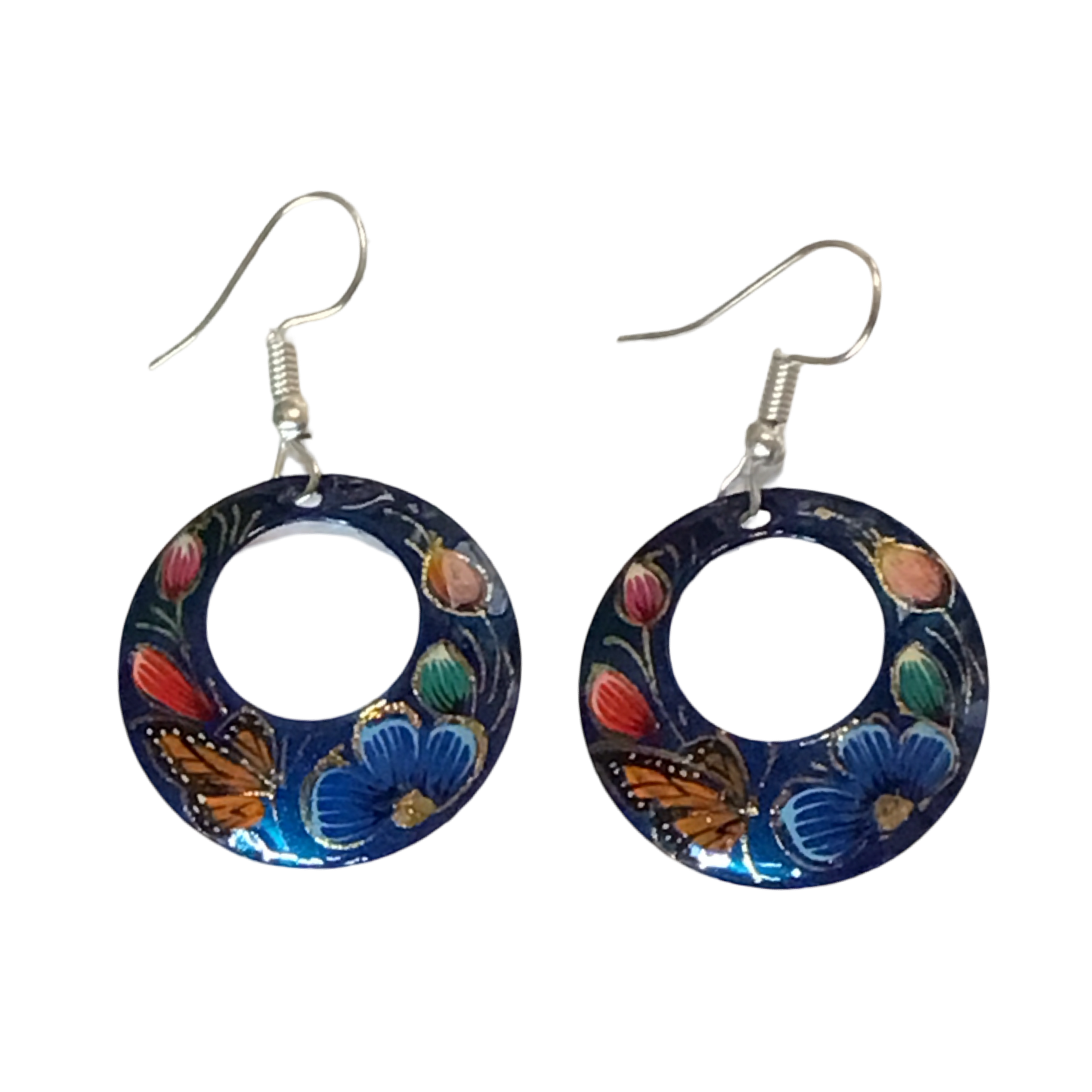 Michoacan Copper Hoop Earrings