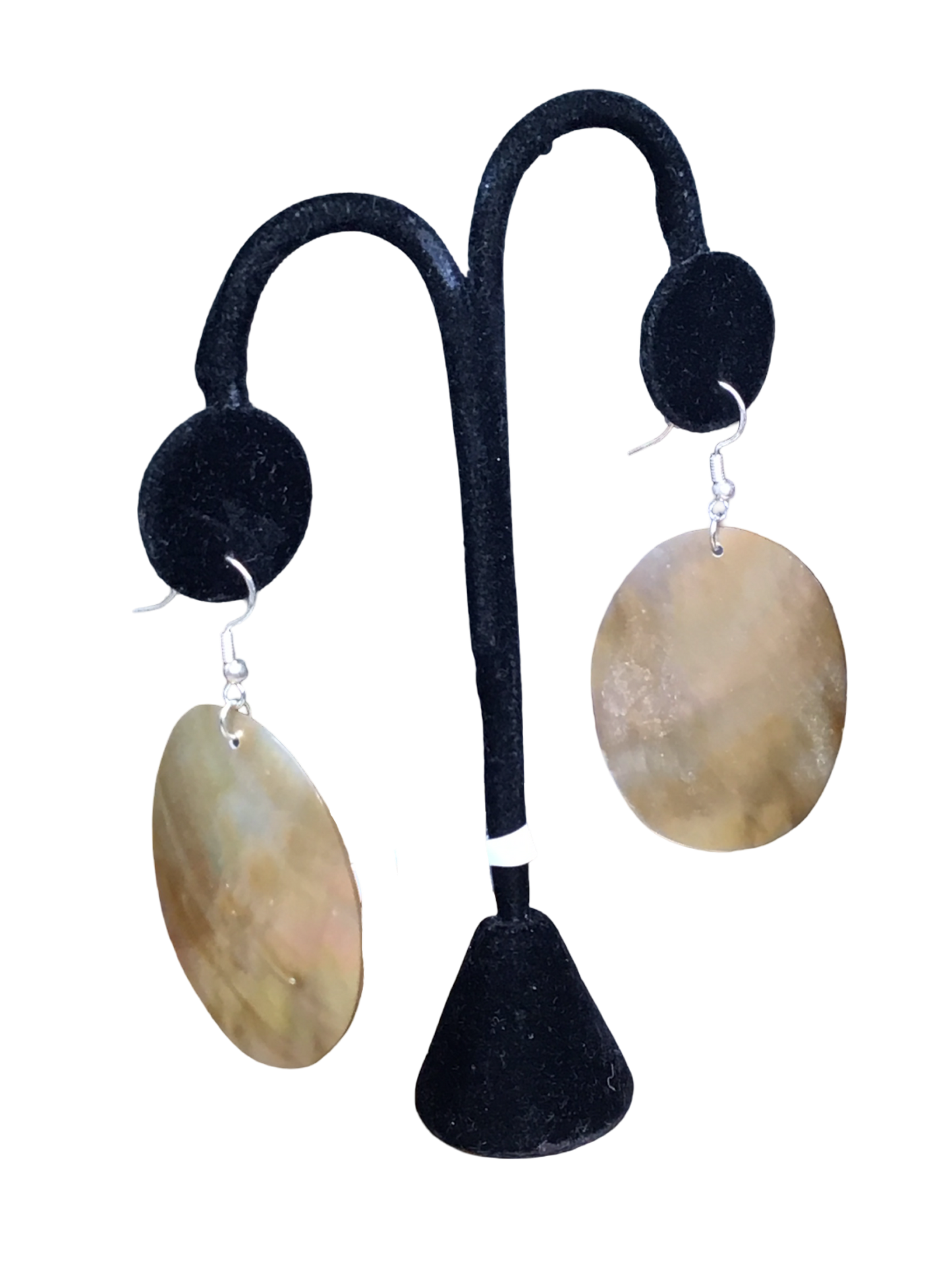 Az Large Abalone Shell Earrings
