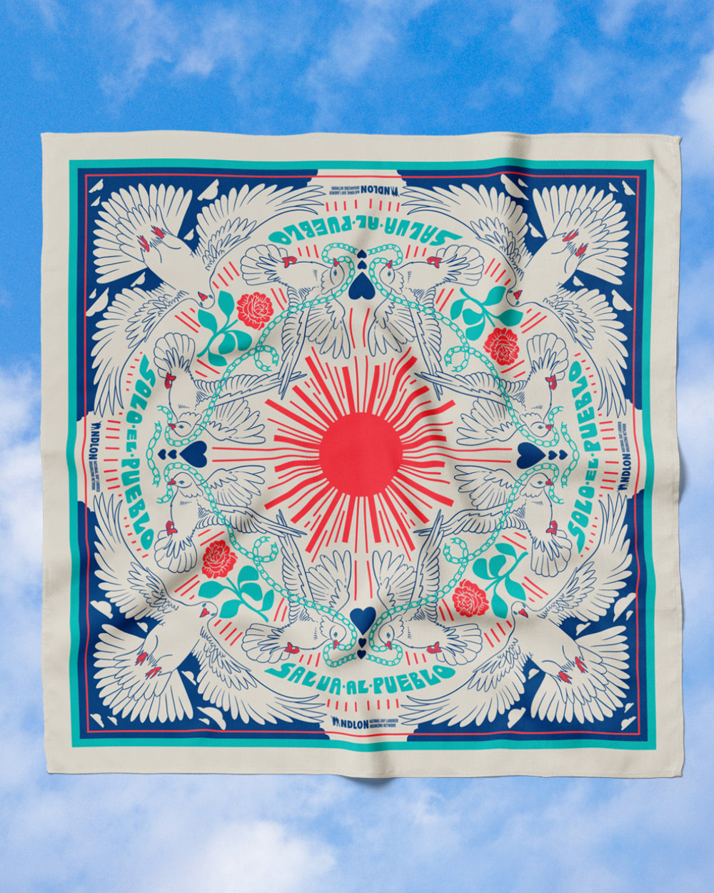 NDLON Halsey Berryman "Solo el pueblo salva al pueblo" Bandana